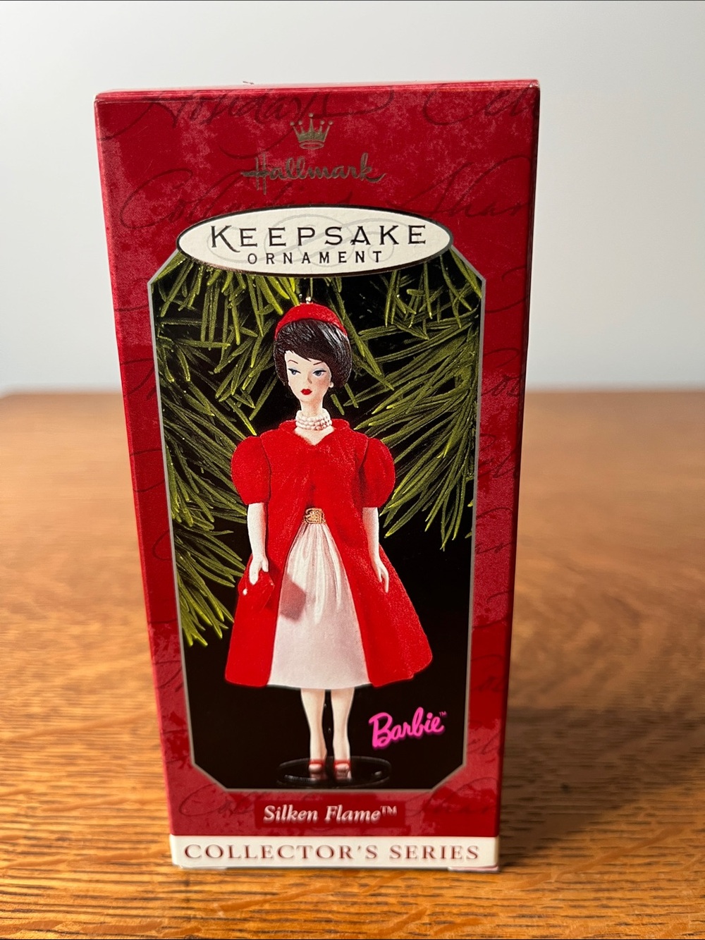 Vintage 1998 Hallmark Keepsake Silken Flame Barbie Ornament 5th Series
